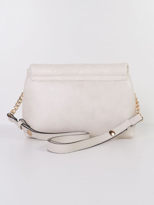 Bolsa Matelassê Transversal Vizzano Feminino OFF WHITE