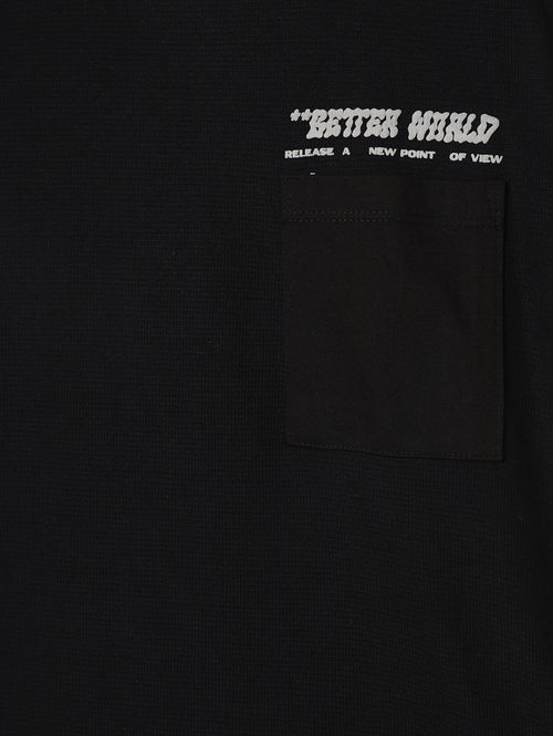 Camiseta Oversized Juvenil Para Menino - PRETO