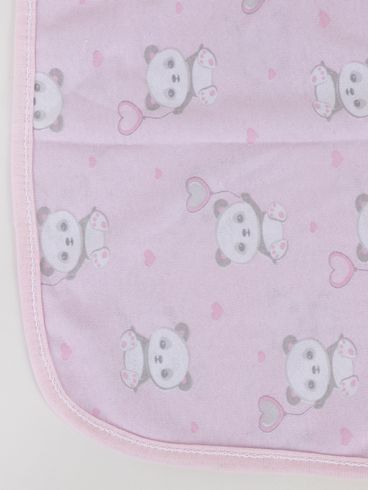 Kit com 03 Babetes Infantil Para Bebê - Rosa