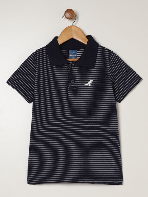 Polo Manga Curta Infantil Para Menino - MARINHO