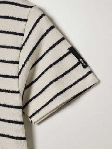 Camiseta Moletinho Juvenil Para Menino - OFF WHITE