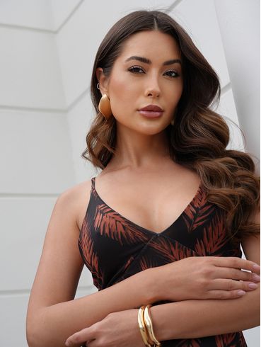 Brinco Orgânico Acetinado DOURADO