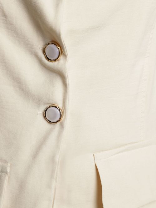 Blusa Manga Japonesa Feminina OFF WHITE