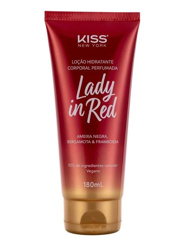 Loção Corporal Lady In Red Kiss New York 180ml UNICO