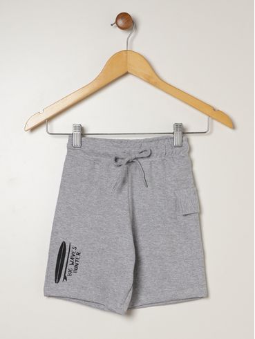 Bermuda Malha Infantil Para Menino - MESCLA