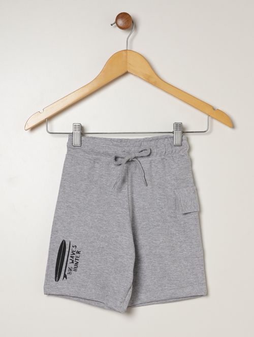 Bermuda Malha Infantil Para Menino - MESCLA