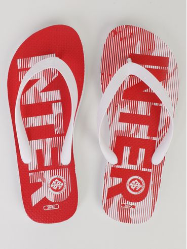Chinelo Inter Masculino BRANCO/VERMELHO