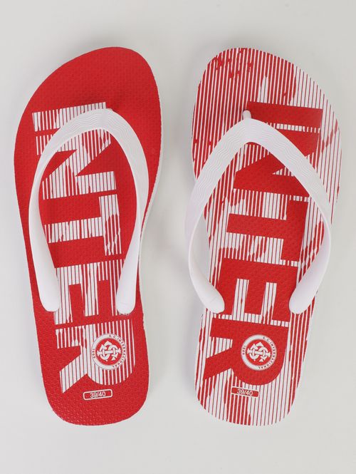 Chinelo Inter Masculino BRANCO/VERMELHO