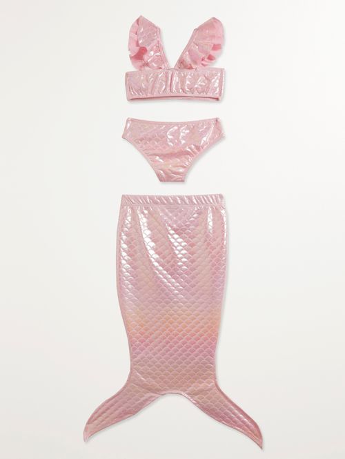 Biquíni Sereia Infantil Para Menina - ROSA CLARO