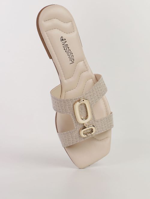 Rasteira Mississipi Feminina OFF WHITE