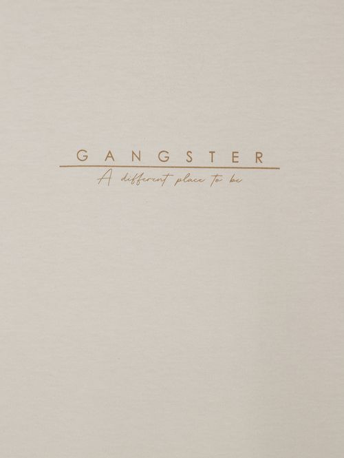 Camiseta Manga Curta Gangster Plus Size Masculina OFF WHITE