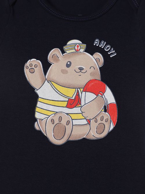 Body Estampado Infantil Para Bebê - MARINHO