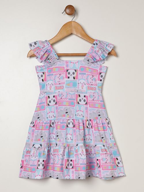 Vestido Texturizado Infantil Para Menina - PINK