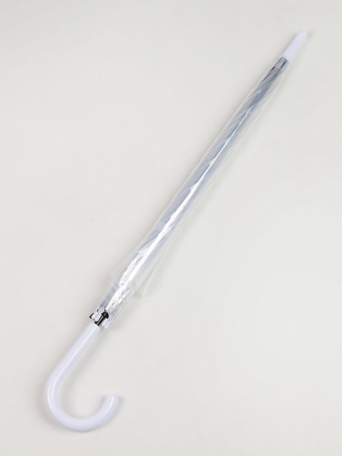 Guarda-Chuva Longo Automático Transparente 99cm BRANCO