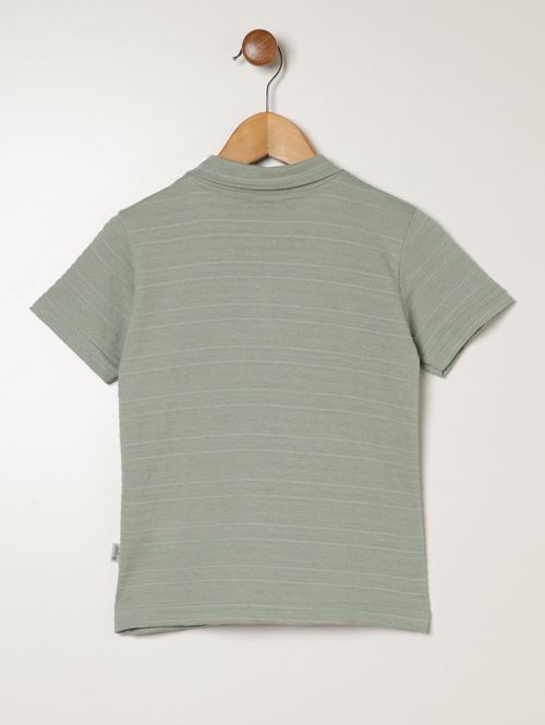 Polo Manga Curta Infantil Para Menino - VERDE