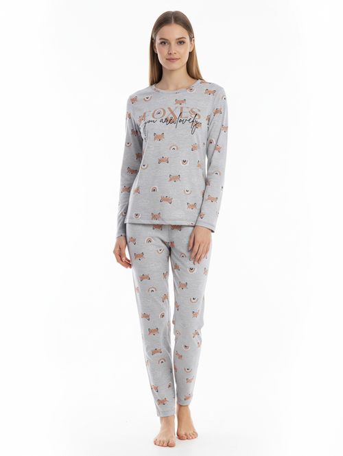 Pijama Longo Feminino MESCLA
