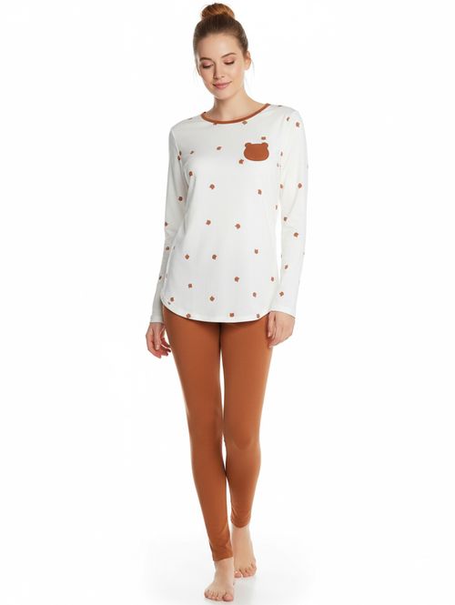 Pijama Longo Feminino OFF WHITE