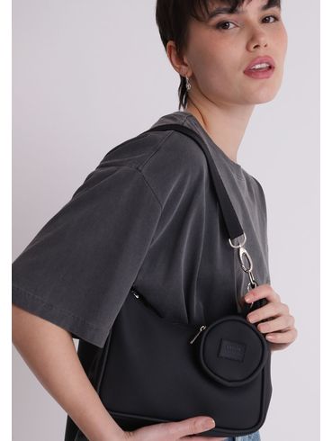 Bolsa baguete com niqueleira