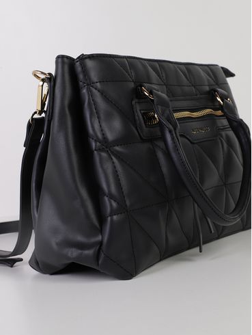 Bolsa Estruturada Metelassê Feminina PRETO