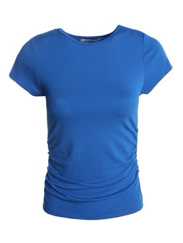 Blusa Layla Franzido Lateral Autentique Feminina AZUL