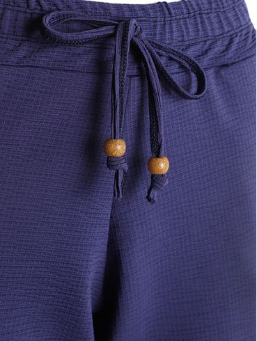 Short Malha Texturizada Feminina AZUL