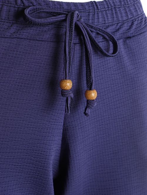 Short Malha Texturizada Feminina AZUL