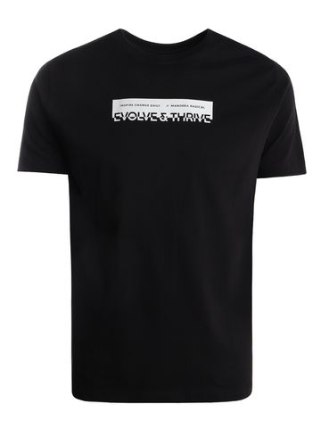 Camiseta Algodão Egípcio Manga Curta Masculina PRETO