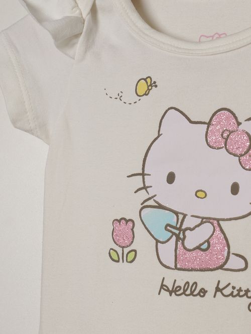 Conjunto Hello Kitty Infantil Para Bebê - OFF WHITE