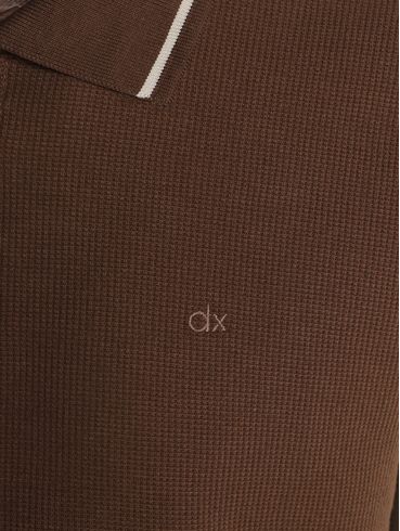 Polo Manga Curta Masculina MARROM