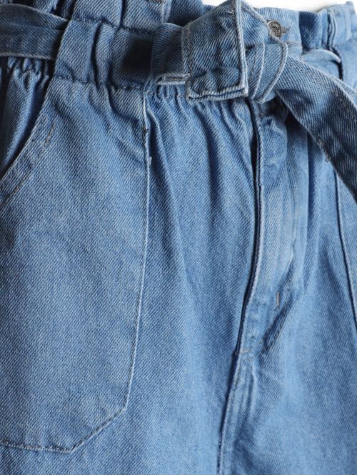 Short Jeans Clochard Feminino AZUL