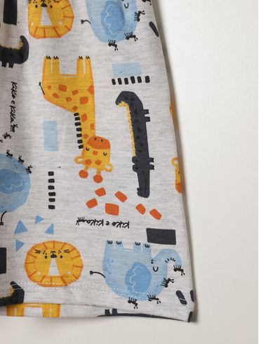 Conjunto Curto Infantil Para Menino - LARANJA