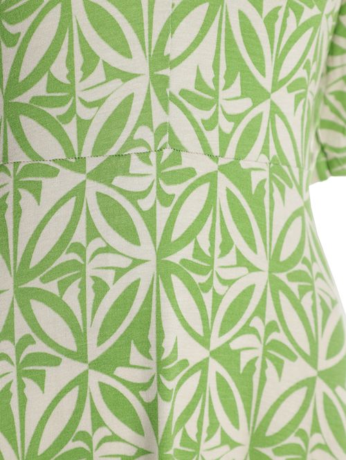 Vestido Midi Estampado Feminino VERDE