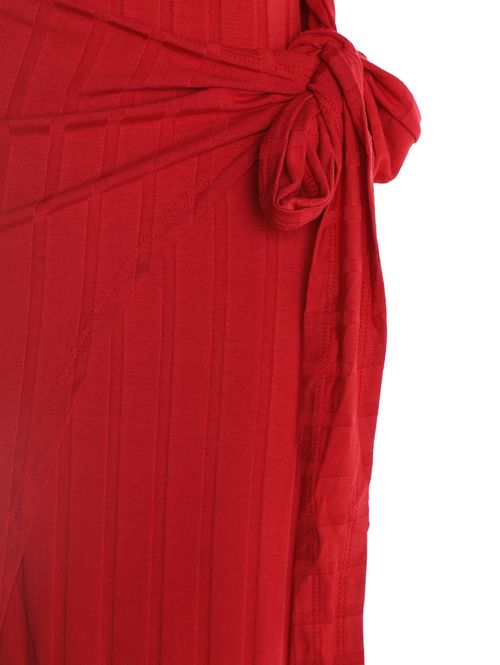 Vestido Canelado Autentique Feminino VERMELHO