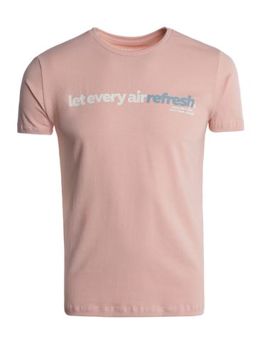Camiseta Cotton Manga Curta Masculina ROSA