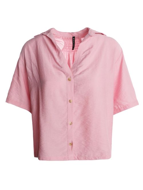 Camisa Manga Curta Feminina ROSA CLARO