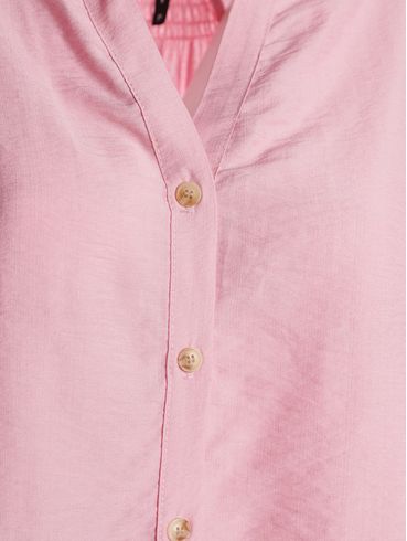 Camisa Manga Curta Feminina ROSA CLARO