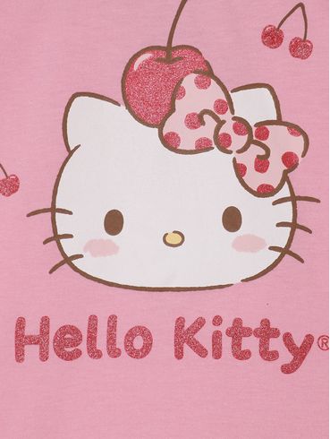 Conjunto Curto Hello Kitty Infantil Para Menina - ROSA