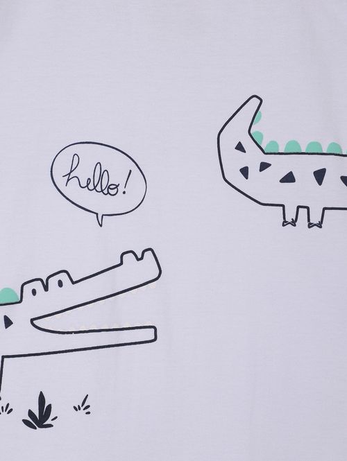 Conjunto Curto Infantil Para Menino - BRANCO