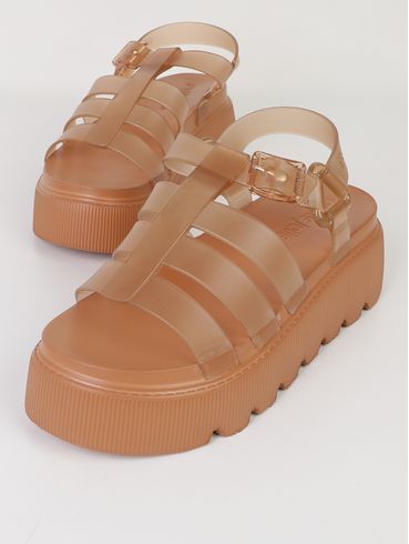 Sandália Flow Sandal Petite Jolie Feminina MARROM