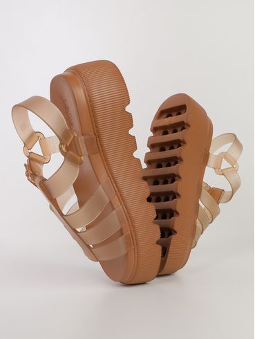 Sandália Flow Sandal Petite Jolie Feminina MARROM