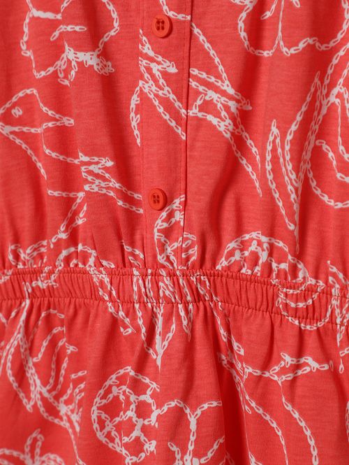 Macacão Meia Malha Juvenil Para Menina - LARANJA