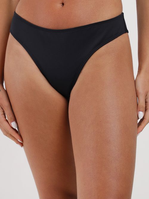 Biquíni Tanga Slim Fio Duplo Conforto Feminino PRETO