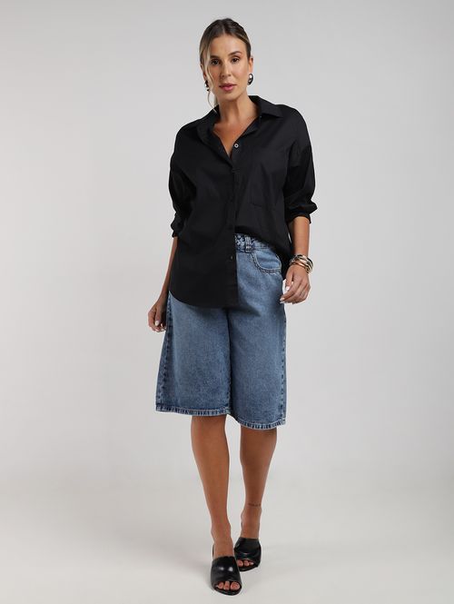 Camisa Manga Longa Autentique Feminina PRETO