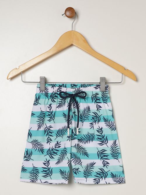 Bermuda Microfibra Infantil Para Menino - VERDE