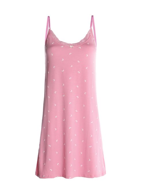 Camisola Com Renda Feminino ROSA CLARO