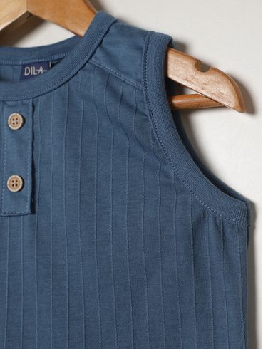 Camiseta Regata Infantil Para Menino - AZUL