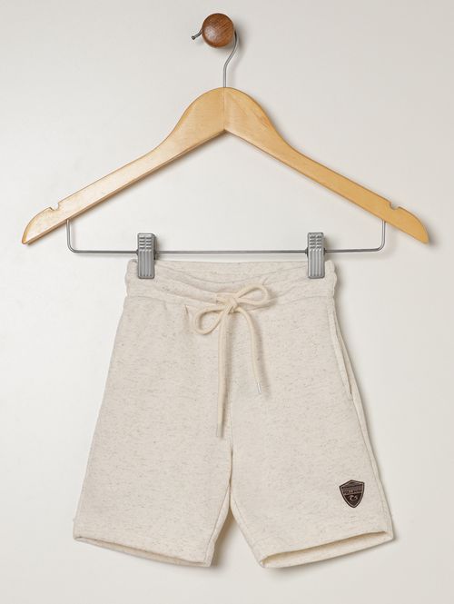 Bermuda Linho Infantil Para Menino - OFF WHITE