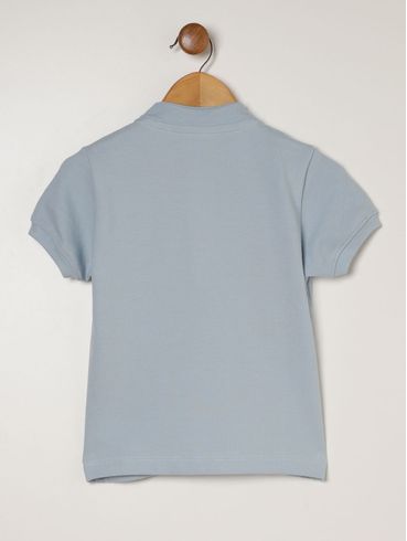 Polo Gola Padre Infantil Para Menino - AZUL