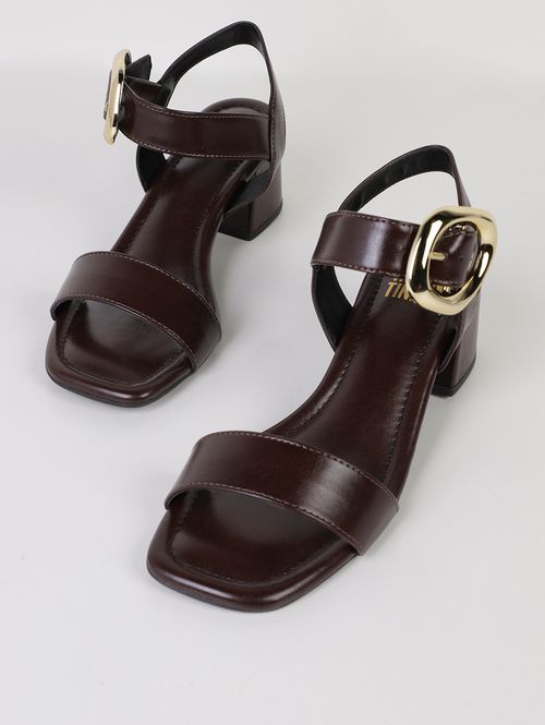 Sandália Max Fivela Di Valentini Feminina MARROM