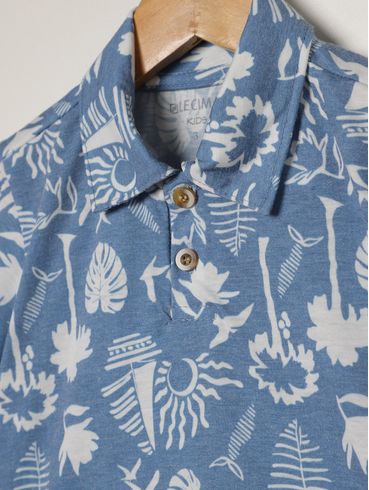 Conjunto Curto Infantil Para Menino - AZUL